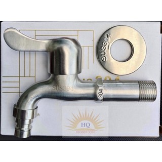 Vòi hồ - vòi máy giặt - Vòi xả nước Inox 304 tay đúc