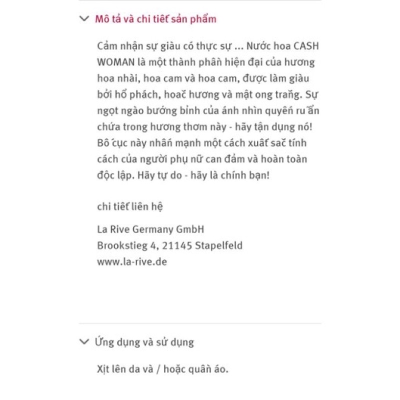 Nước hoa La Rive Cash EDP 90ml bản dupe của Lady Million