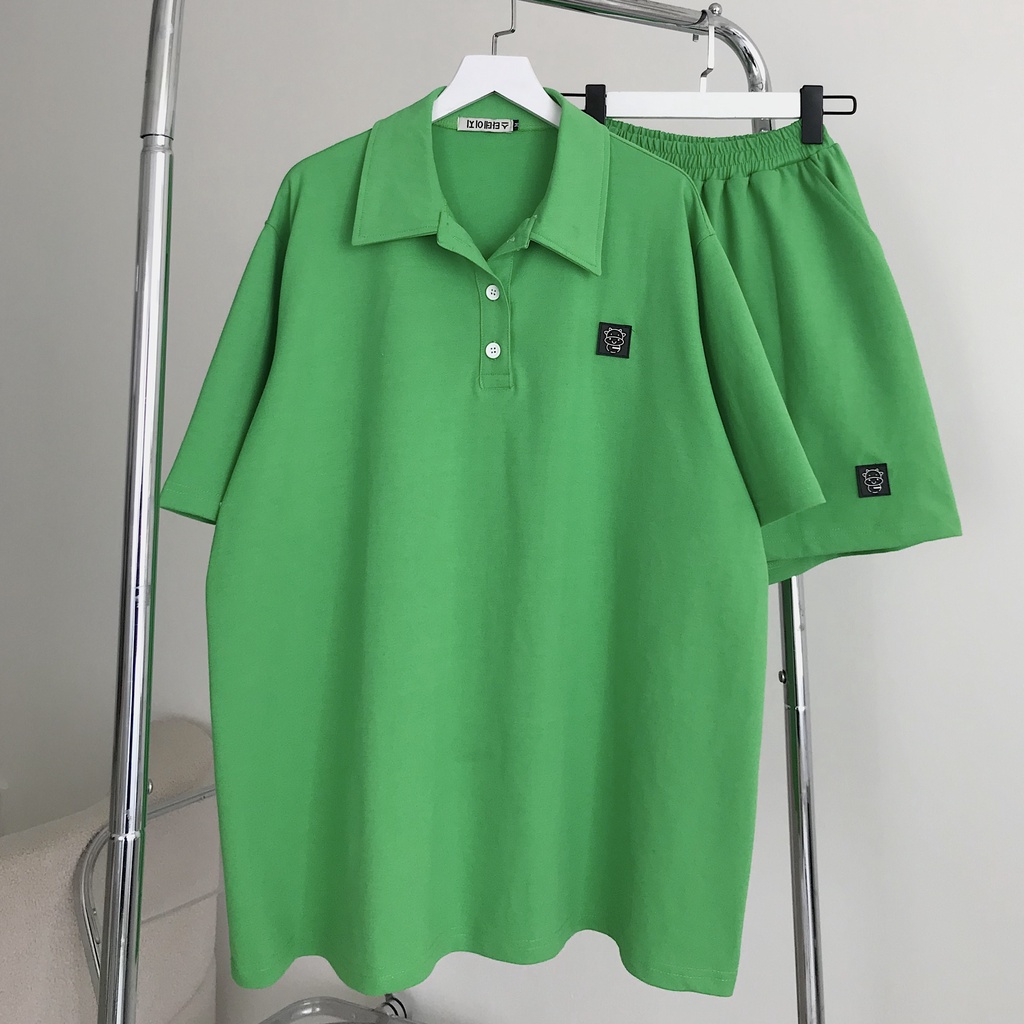 Set Quần Áo Nữ Form Rộng Tay Lỡ Bộ Đùi Nữ Chất Vải Cá Sấu Thoáng Mát Nhiều Màu Thoải Mái Lựa Chọn Molly 8138