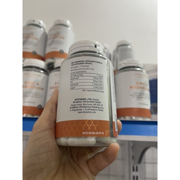 𝐌𝐲𝐩𝐫𝐨𝐭𝐞𝐢𝐧- ZINC & MAGIE - Viên uống kẽm magie - Tăng cường sinh lý điều hòa stress, phục hồi cơ bắp