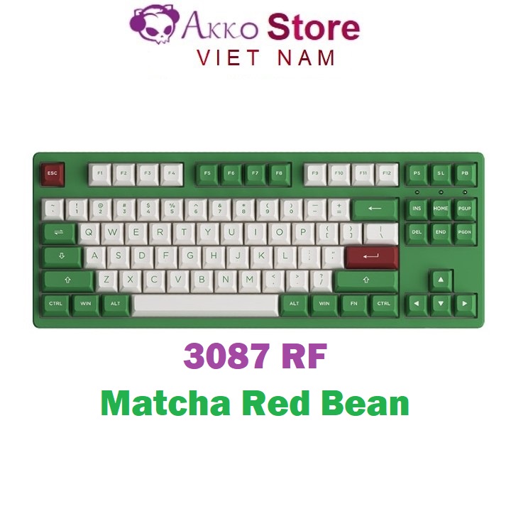 Bàn phím cơ AKKO 3087 RF Matcha Red Bean