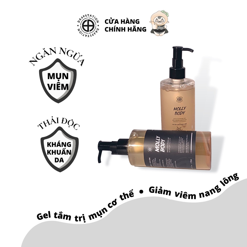 MOLLY BODY- Gel tắm than tre handmade