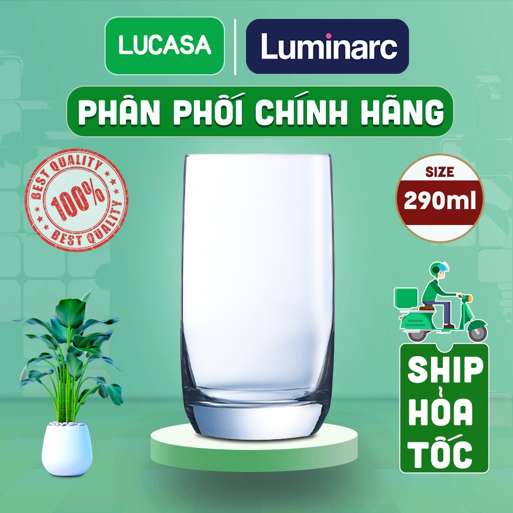 Bộ 6 Ly Thủy Tinh Luminarc Vigne 290ml - Loại Cao BOL2571 | Phân Phối Chính Hãng