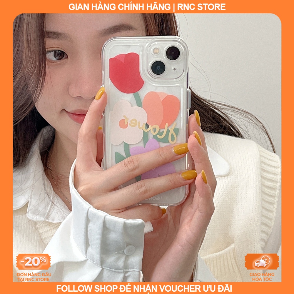 Ốp lưng Iphone X/XR/11 Pro/12/13 PM/14+/....dẻo trong Space viền camera hình Flowers