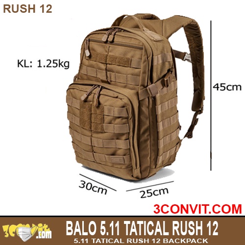 Balo chiến thuật 5.11 Tactical Rush 12