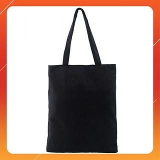 Túi tote vải canvas đeo chéo đi học bền đẹp dày dặn TRƠN size 40cm vừa tài liệu tập vở a4