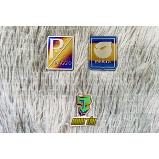 Tem titan dán logo P Vespa