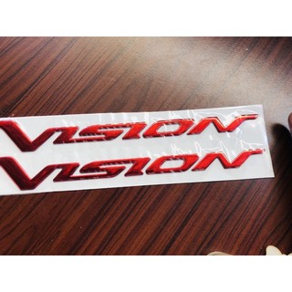 Chữ Vision 2013 Đỏ Xi Loại 2