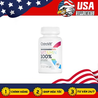 Ostrovit MultiVitamin Vit&Min 100% - thay đổi tổng thể Vitamin Khoáng Chất, tăng Hệ Miễn Dịch, tình trạng sức khỏe- 90v