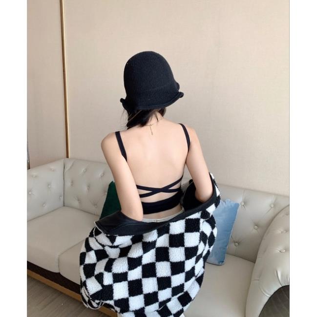 Áo Bra Nữ Hở Lưng Thiết Kế Dây Đan Chéo Siêu Sexy Mẫu Mới Softie 612