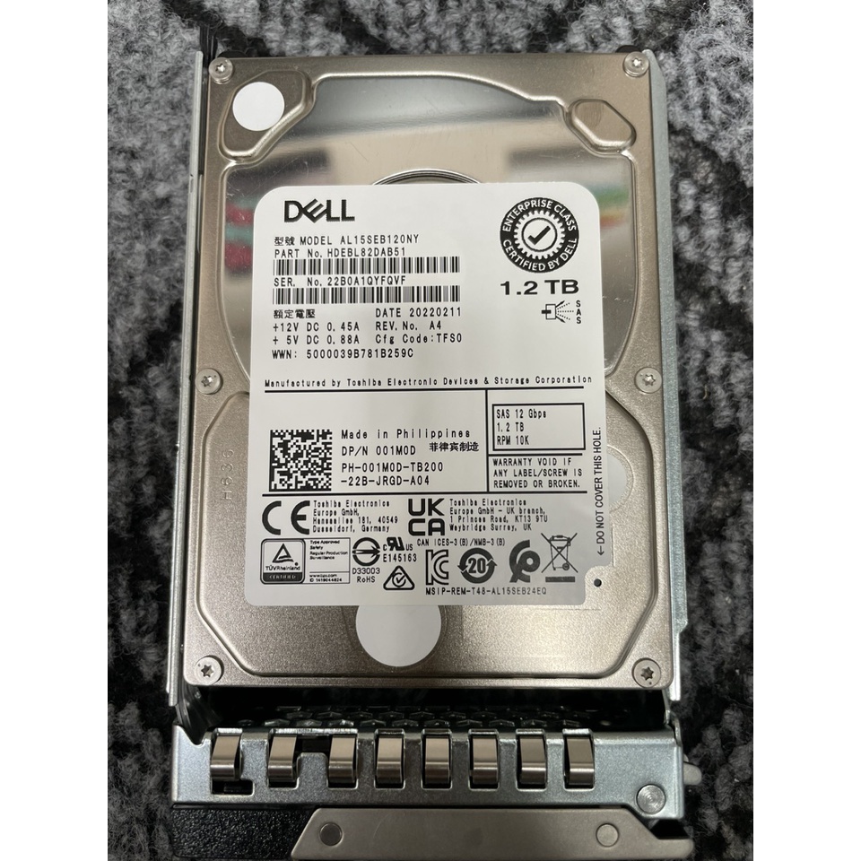 Ổ Cứng HDD Dell 1.2TB 2.5inch SAS 12Gb/S 10K RPM