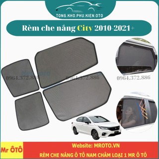 Rèm Che Nắng Xe City 2010-2021+ - Hàng Loại 1 Mr Ô Tô, vải dày, chống nắng tốt, dễ lắp đặt, vừa khít - Gờ cao su
