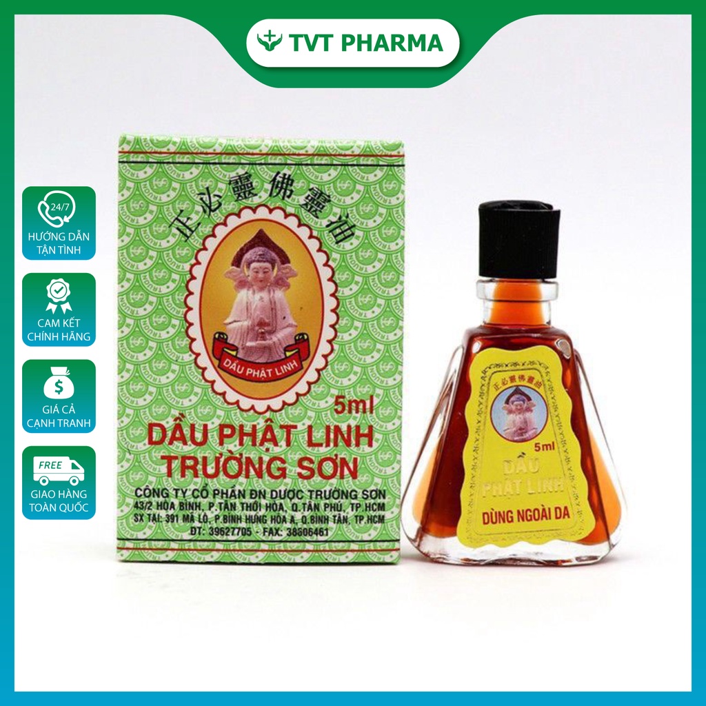 Dầu Phật Linh Trường Sơn Giảm Ho, Ấm Bụng, Say Xe, Buồn Nôi