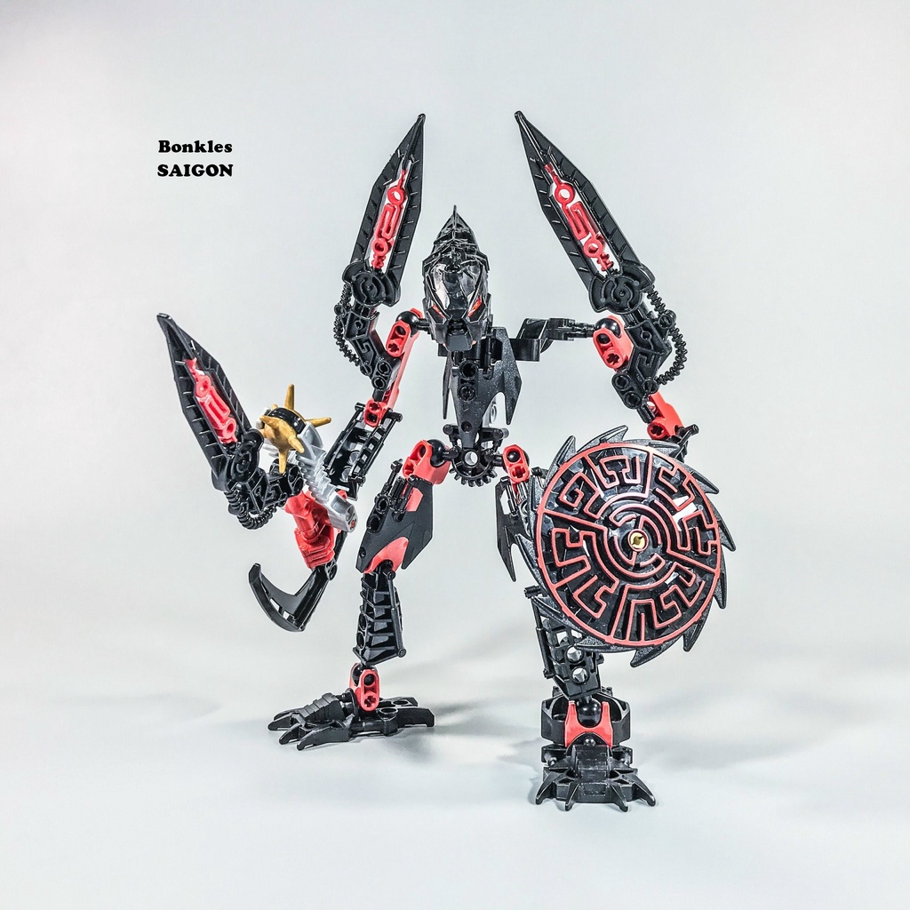 Đồ Chơi Mô Hình Vintage lắp ráp LEGO Bionicle Glatorian 8978 Skrall Chính Hãng Đan Mạch (2009)