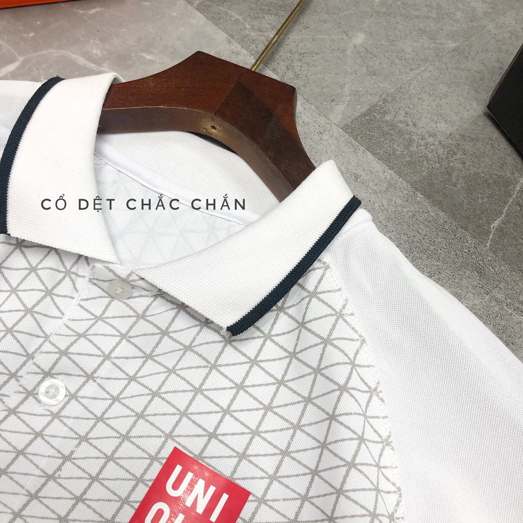 Bộ thể thao nam tập gym cao cấp màu trắng cổ bẻ xuất khẩu BCB 005  (ag)