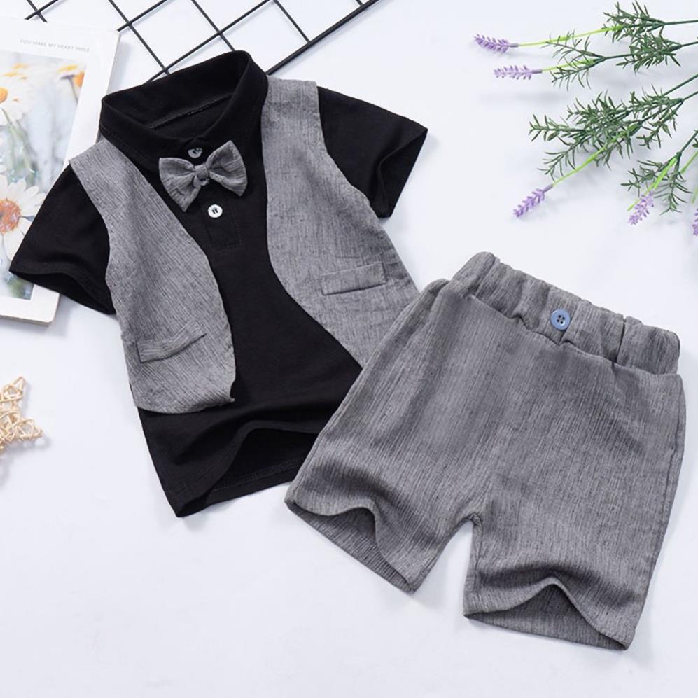 Set đồ bé trai Set đồ mùa hè sành điệu cho bé trai chất liệu vải siêu mịn, siêu mát, không quá dày, T10