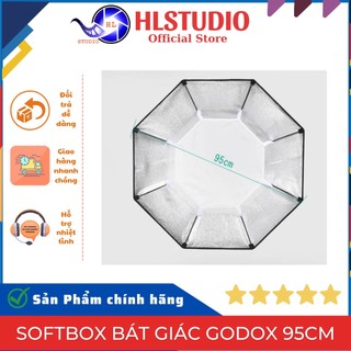 Softbox bát giác Godox 95cm HL Studio, dùng gom sáng, tản sáng