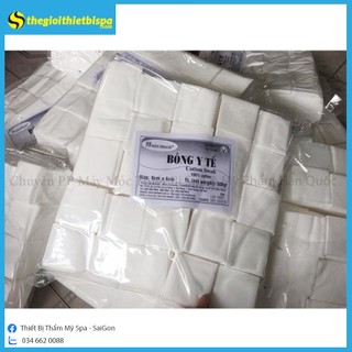 Bông y tế bảo thạch - bông gòn cắt miếng sẵn 6x6cm