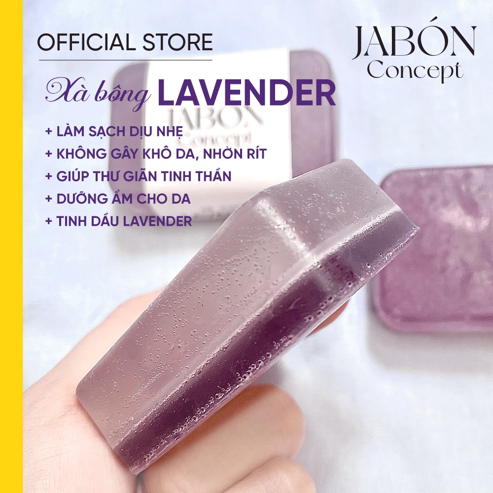 Xà Bông Handmade Tinh Dầu Hương Hoa Oải Hương Xà Phòng Hữu Cơ Từ Thiên Nhiên Jabón Concept