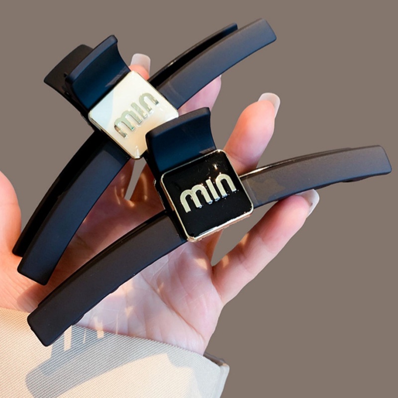 Kẹp Tóc Cỡ Lớn 13cm Họa Tiết Chữ Phong Cách retro Đơn Giản Cho Nữ