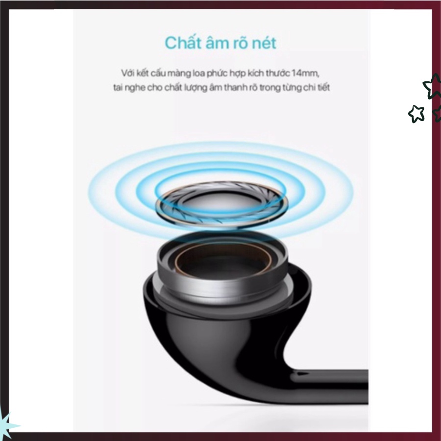 Tai nghe nhét tai có dây U19 giắc cắm 3.5mm tích hợp micro chất lượng cao dành cho điện thoại - U19