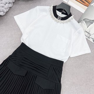 Áo phông miumiu cổ đá