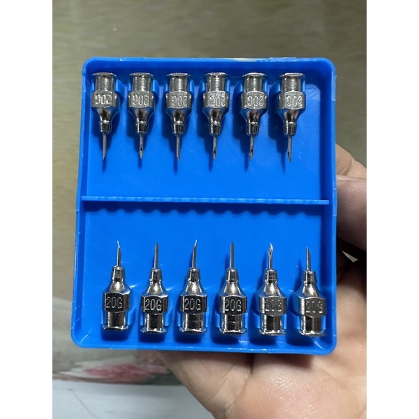 Kim tiêm thú y vỉ 12 cái ,vỉ 12 cái kim tiêm gia cầm gà vịt inox 20G 22G
