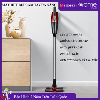 Máy hút bụi cầm tay không dây đa năng, máy hút bụi gia đình kèm chổi điện quét nhà và lau nhà. Bảo hành 2 năm toàn quốc.