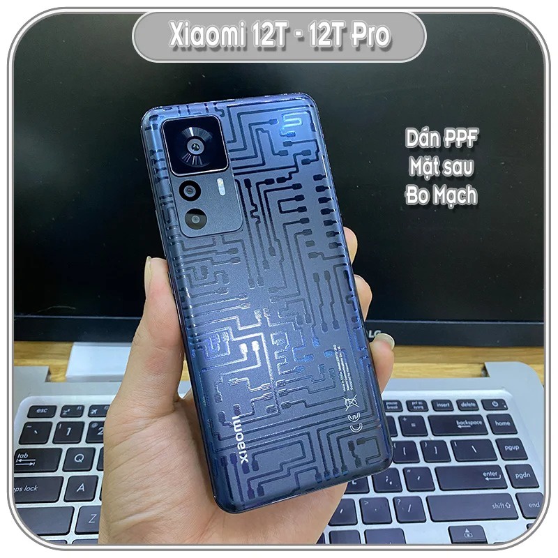 Miếng dán PPF mặt lưng hình bo mạch cho Xiaomi 12T-12T PRO-XM 11T PRO-XM 10T PRO-NOTE 11 PRO-NOTE11-NOTE11S