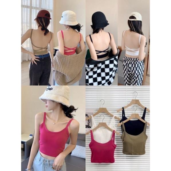 Áo Bra Nữ Hở Lưng Thiết Kế Dây Đan Chéo Siêu Sexy Mẫu Mới Softie 612