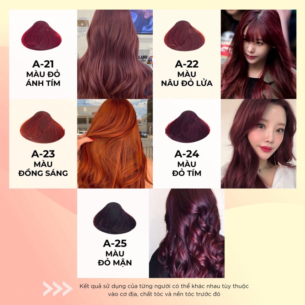 Thuốc Nhuộm Dưỡng Tóc CHAMIS 30 màu thời trang - Không Đau Rát Da Đầu, Giúp mềm mại, bóng mượt - Tuýp 60g