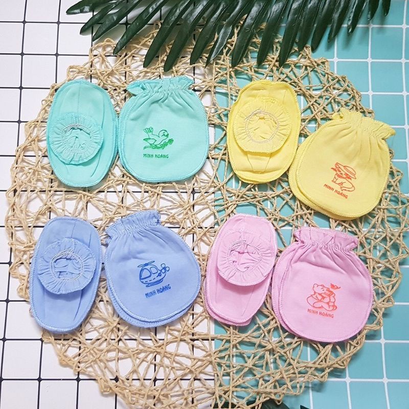 Combo 5 đôi bao tay + 5 đôi bao chân cho bé sơ sinh