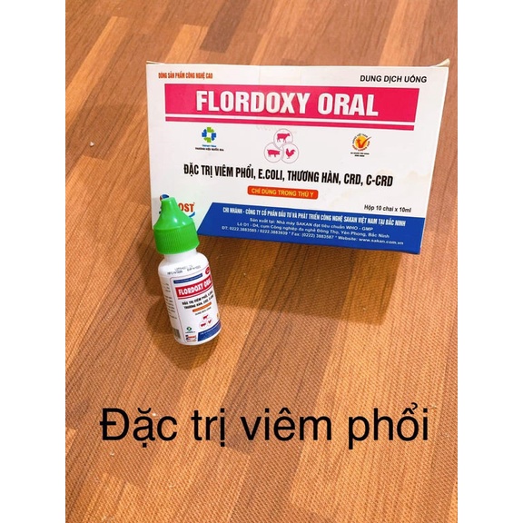Đặc trị viêm phổi,ướt mép,khò khè - Flordoxy oral