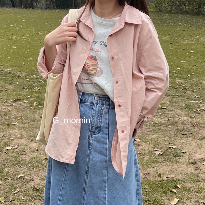 Áo somi trơn 01210 - Gmornin