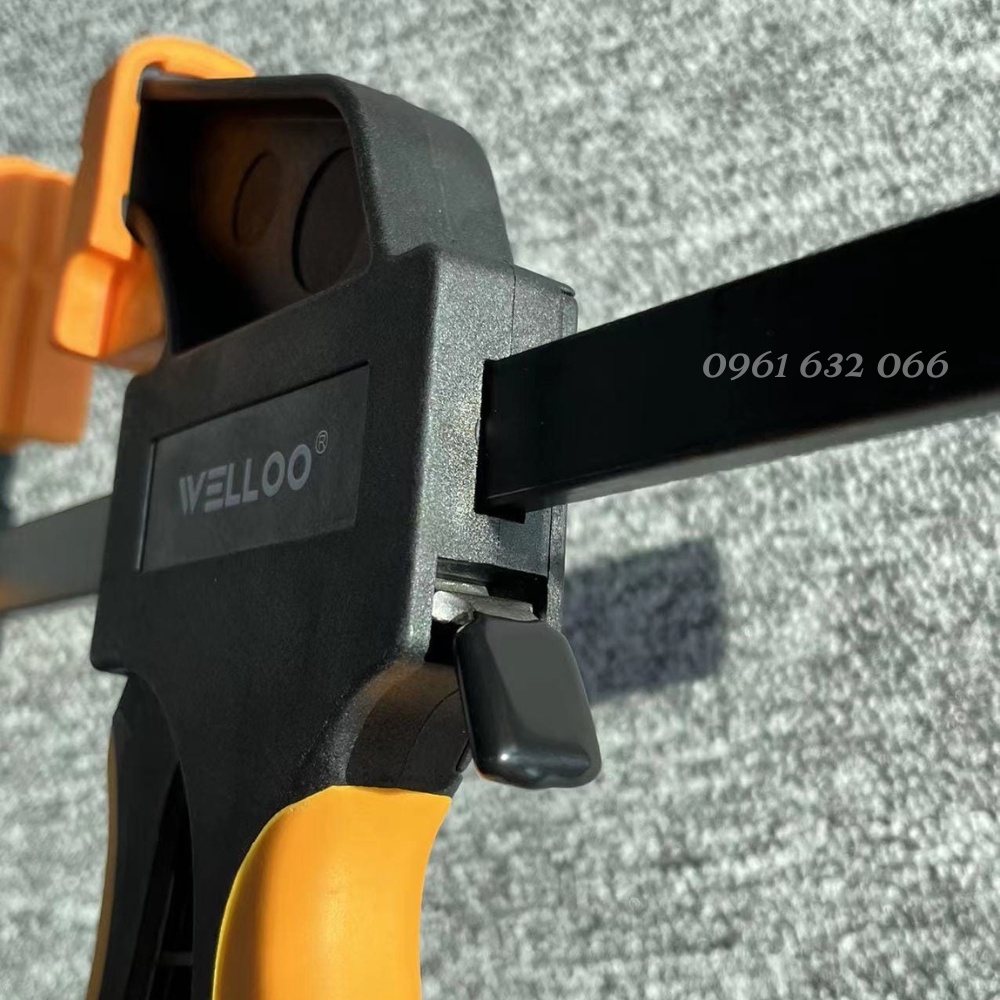 Cảo kẹp nhanh, Thanh kẹp gỗ WELLOO Chính hãng - Size 6inch, 8 inch, 10 inch PCP3216