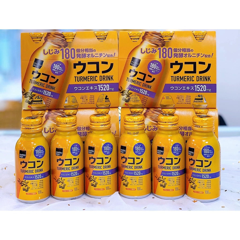 Nước Uống Tinh Chất Nghệ Nước Nano Nhật Bản Giúp Đẹp Da Cân Bằng Nột Tiết