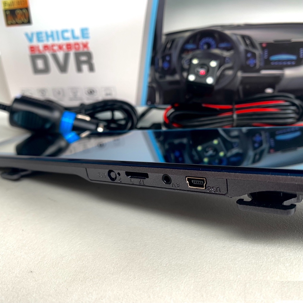 Camera hành trình gắn gương G6, cảnh báo va chạm, màn hình full HD