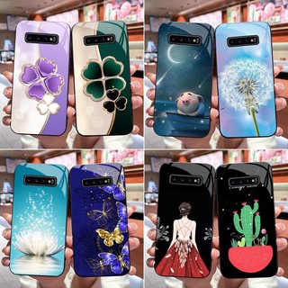 Ốp Lưng SAMSUNG S10, S10 PLUS, S10+, S10 SE, S10 5G Mặt kính cường lực sáng bóng, cao cấp