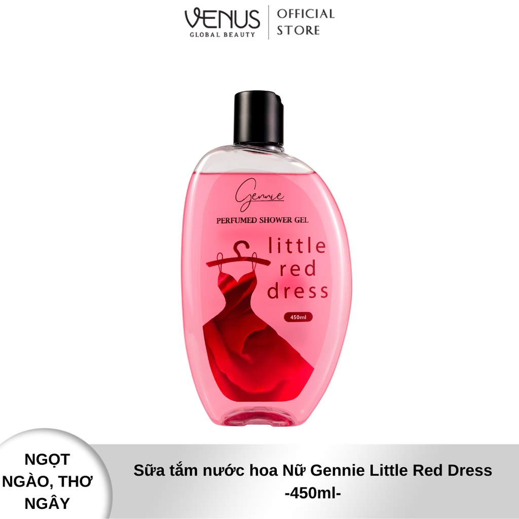 [Mã BMLT35 giảm đến 35K đơn 99K] Sữa tắm nước hoa Nữ Gennie Little Red Dress 450ml