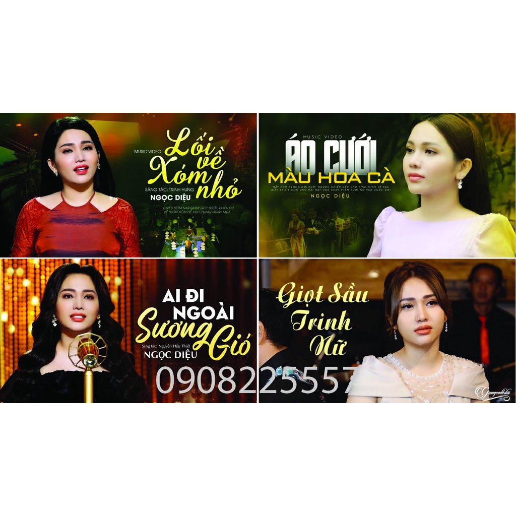 DVD VIDEO NGỌC DIỆU VIẾT TỪ KBC 37 BÀI HÁT