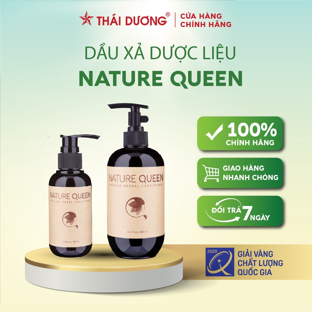 Dầu xả dược liệu Nature Queen - Sao Thái Dương 100ml và 480ml