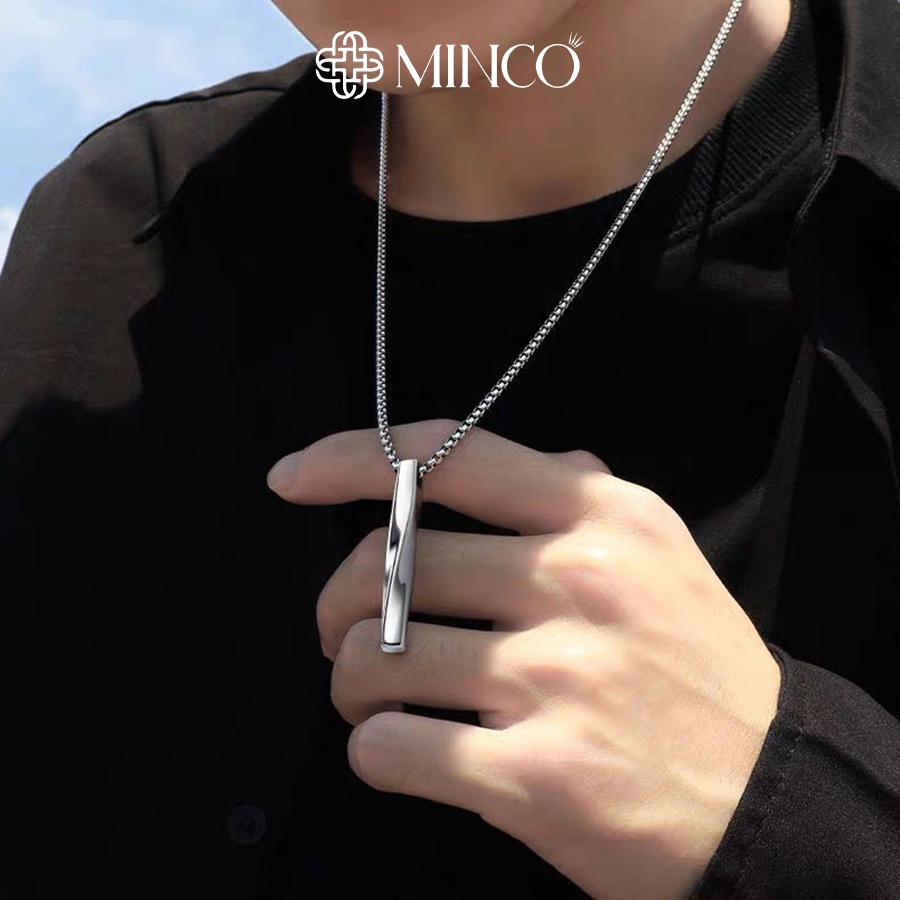 Dây chuyền Nam Simple hình xoắn Minco Accessories vồng cổ phong cách Streetwear DT56