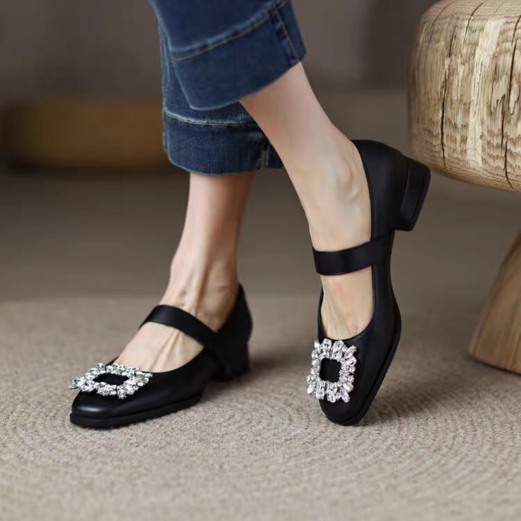 GIÀY BÚP BÊ XKP6 MẪU MỚI BÍT MŨI NHẸ NHÀNG, TIỂU THƯ 3P, CÓ MÀU KEM VÀ ĐEN DA TRƠN,PHÙ HỢP ĐI CHƠI, ĐI TIỆC.