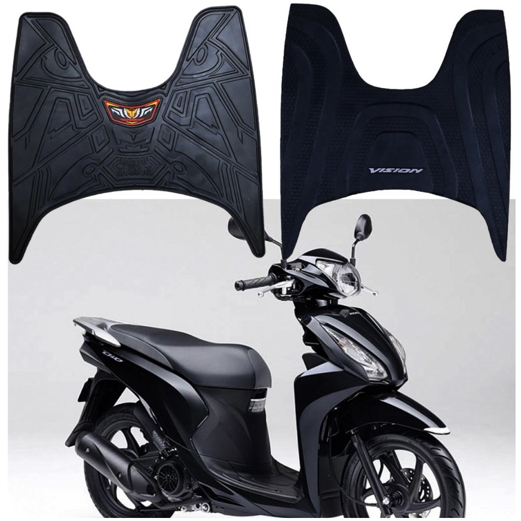 Thảm lót chân xe máy Vision 2014-2020 loại sọc đẹp, không hóa chất độc hại