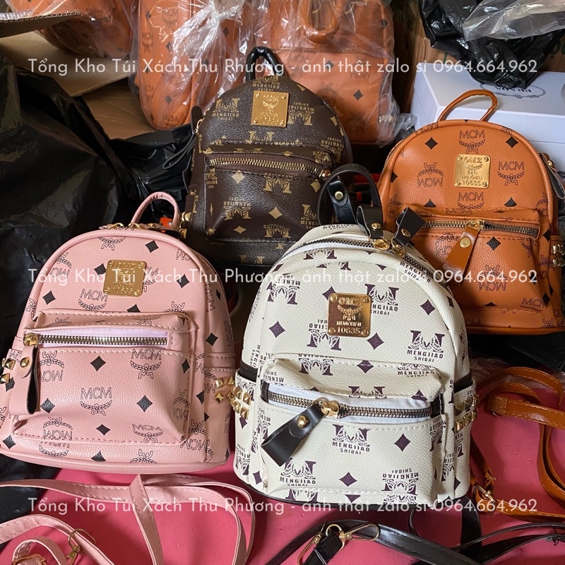 Balo thời trang mini 18x23 in họa tiết chữ, Balo mini đi học đi chơi cute TX127