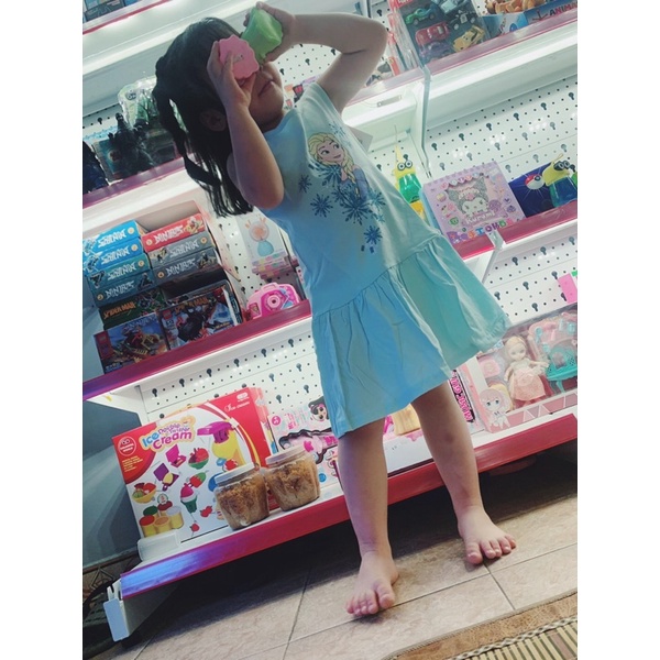 Váy bé gái Elsa hãng Disney dư xịn, váy coton bé gái, váy 3 lỗ bé gái
