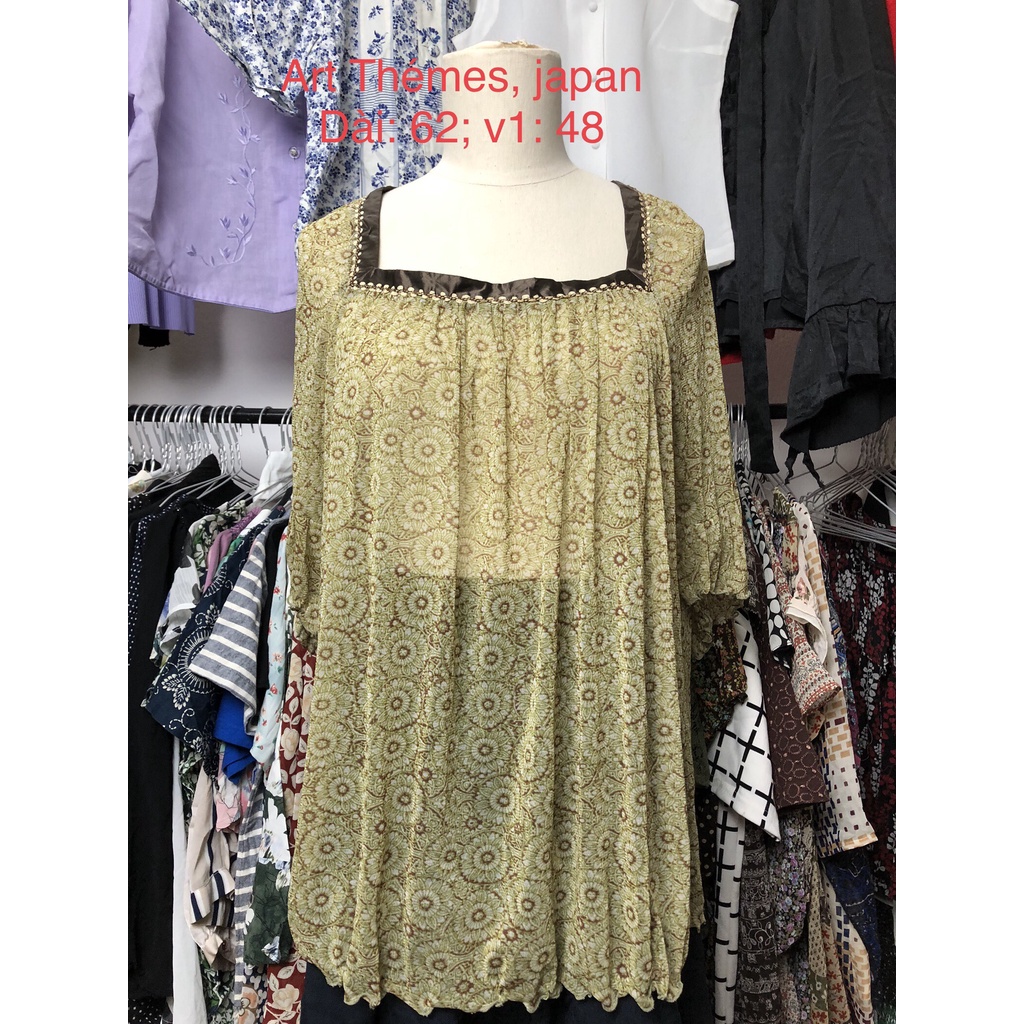 Áo sơ mi si tuyển 2hand voan mỏng