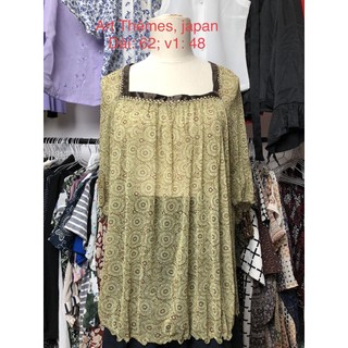 Áo sơ mi si tuyển 2hand voan mỏng