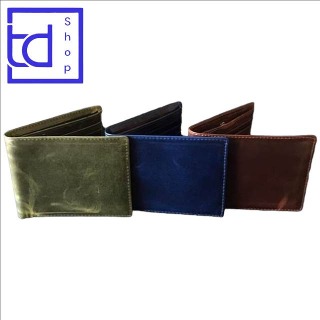 Ví Nam Da Bò Pullup 3 Màu Xanh Navy, Xanh Rêu, Nâu BH 24TH TD622323