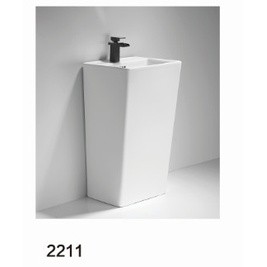 Lavabo rửa mặt đứng đặt sàn men nano 5 lớp cao cấp